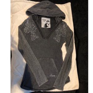 Guess long sleeve hooded shirt